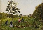 Carl Stefan Bennet Herrskap vid Ekolsunds slott France oil painting artist